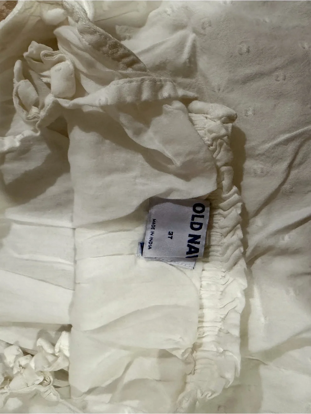 Old Navy White Girls' Knotted Strap Tank Top